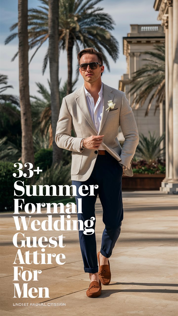 Summer Formal Wedding Guest Attire for Men
