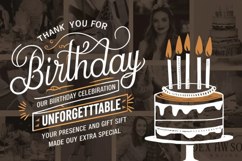 40+ Thank You Messages for Birthday Party Attendees 🎉