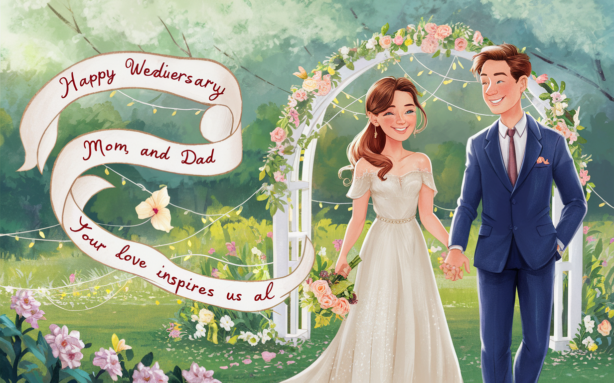 Wedding Anniversary Messages for Parents