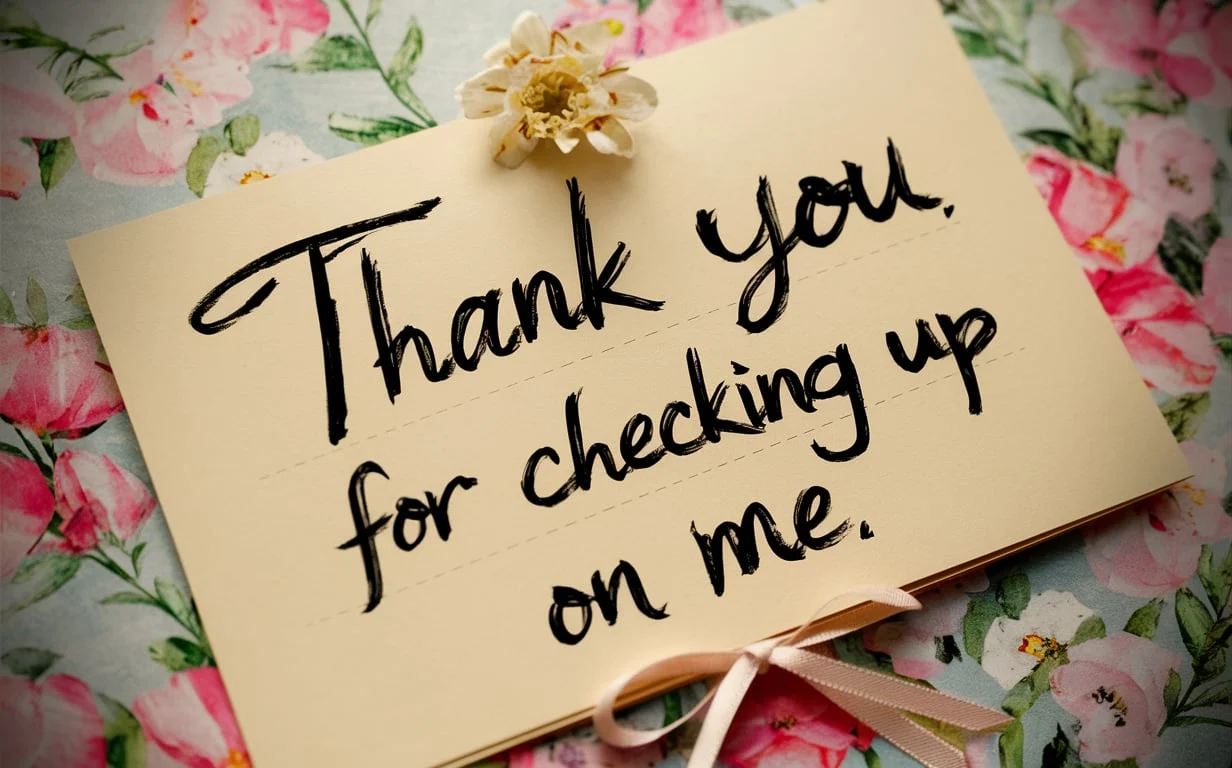Thank You Messages for Checking Up on Me