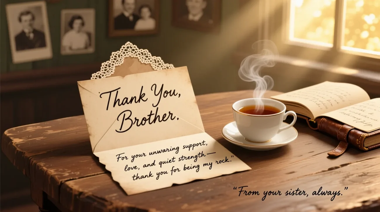 Sincere Thank You Messages for Brother