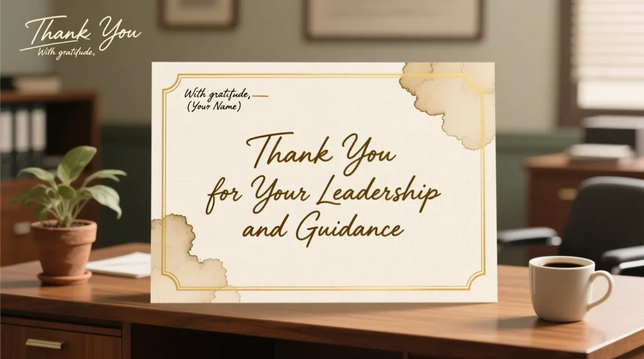 Thank You Messages Employer Leaving