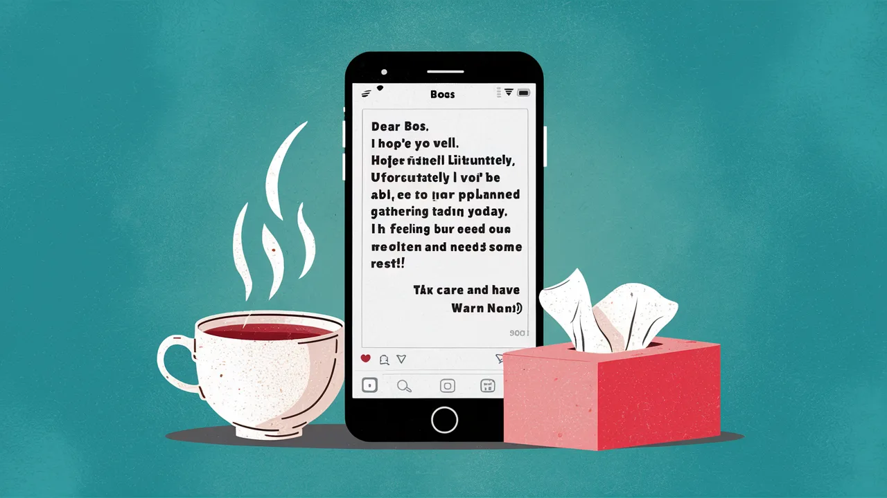 Polite Sick Text Messages to Boss