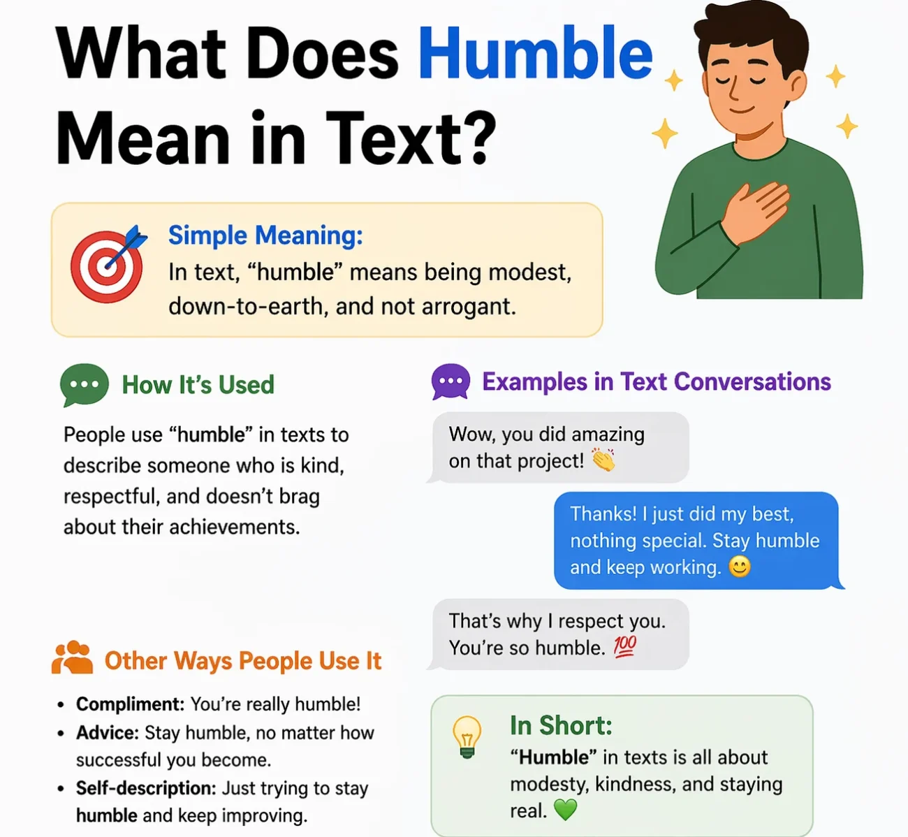 What Does Humble Mean in Text 2026