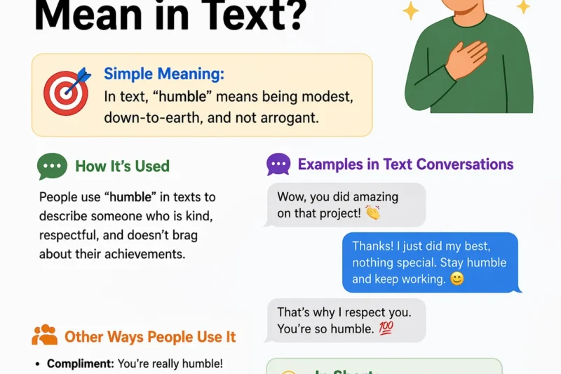 What Does Humble Mean in Text? Real Meaning, Examples & Social Media Use
