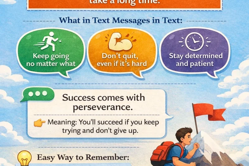 What Does What Does Perseverance Mean in Text? Real Meaning Examples & Social Media Use 2026
