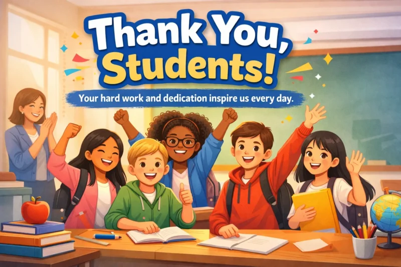 💌 50+ Thank You Messages to Students from Teachers for 2026
