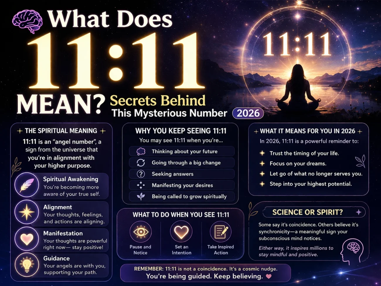 🧠 What Does 11:11 Mean Secrets Behind This Mysterious Number 2026