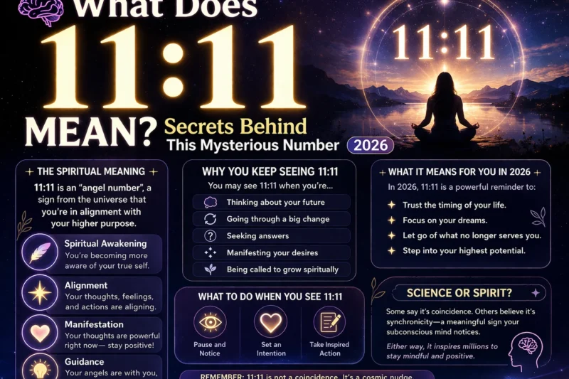 🧠 What Does 11:11 Mean Secrets Behind This Mysterious Number 2026