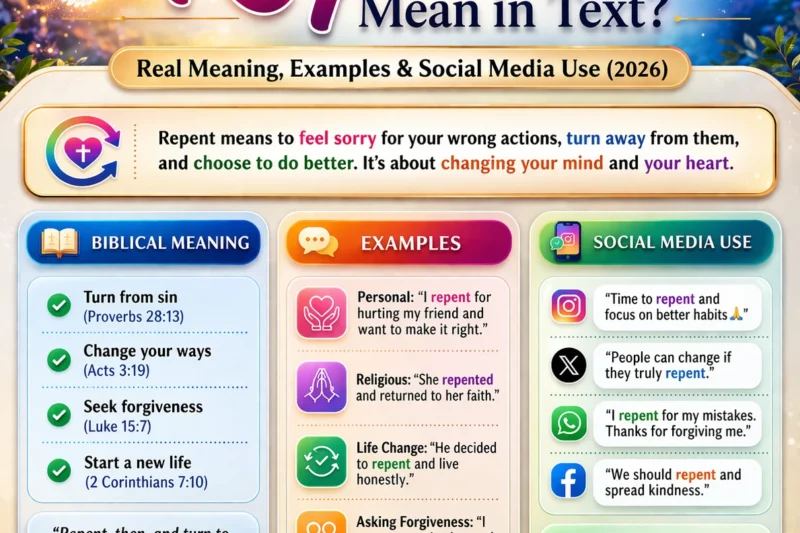 What Does Repent Mean in Text? Real Meaning, Examples & Social Media Use 2026