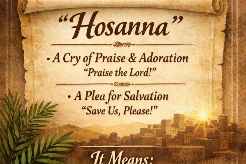 What Does Hosanna Mean in Text