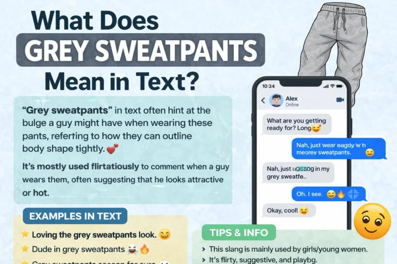 What Does Grey Sweatpants Mean in Text? Real Meaning, Examples & Social Media Use 2026