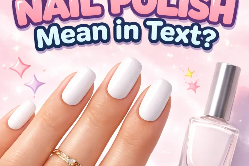 What Does White Nail Polish Mean in Text 2026