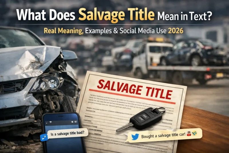 What Does What Does Salvage Title Mean in Text? Real Meaning, Examples & Social Media Use 2026
