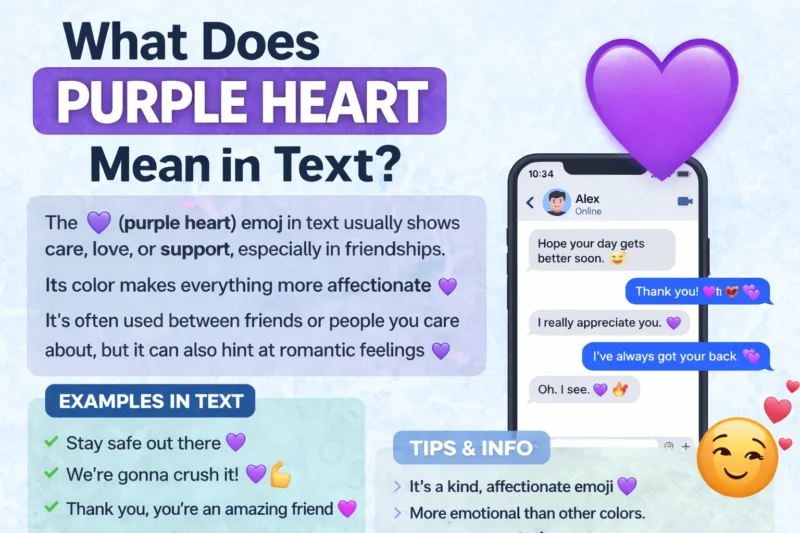 What Does Purple Heart Mean in Text? Real Meaning, Examples & Social Media Use 2026