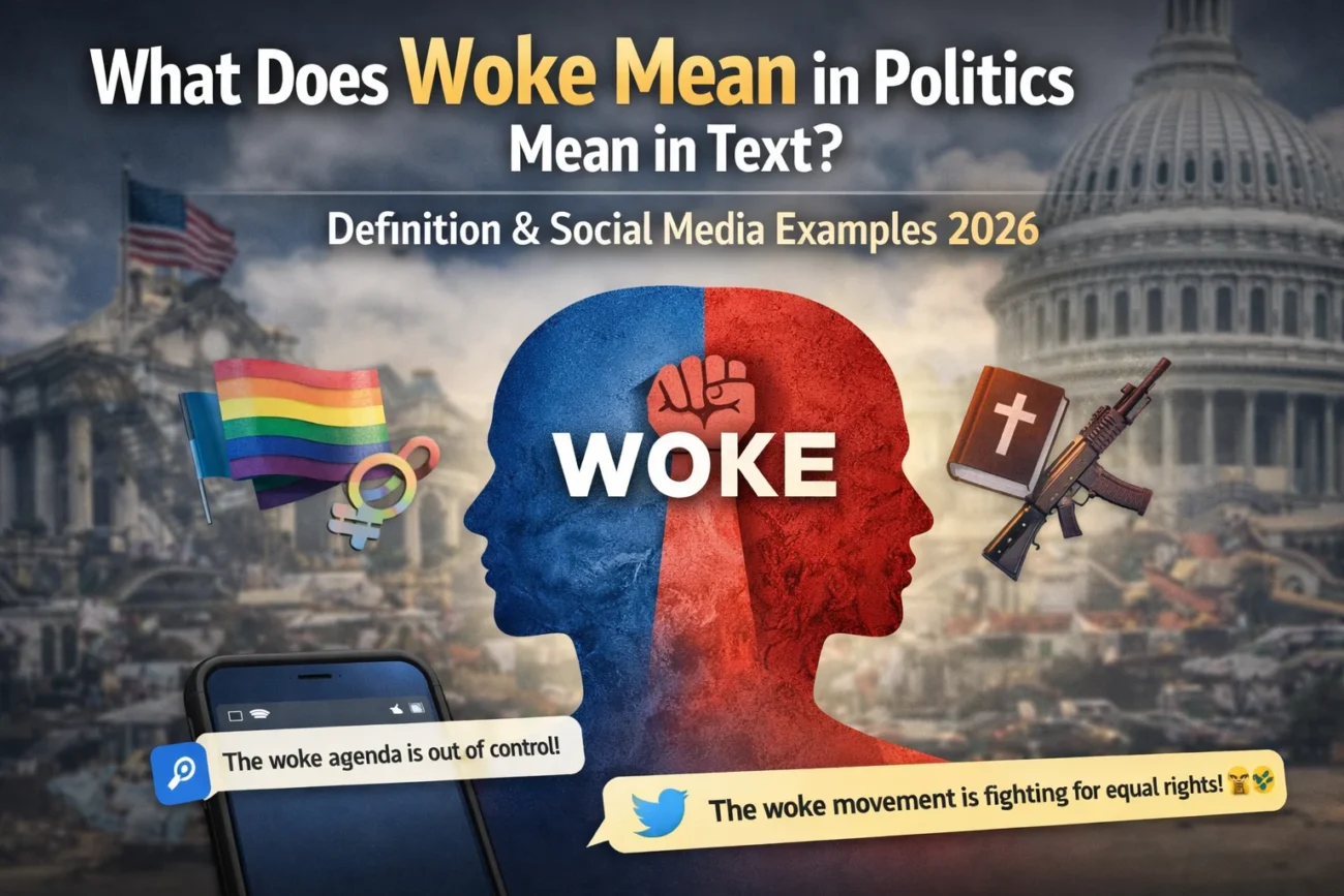 What Does what does woke mean in politics Mean in Text 2026
